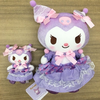 kuromi princesa vestido de felpa muñeca broche de dibujos animados