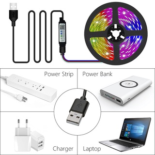 V Usb Led Tira De Luz Bluetooth M M M M M M Rgb Tv