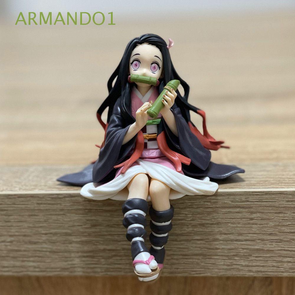 ARMANDO1 Cute Demon Slayer Action Figure Kawaii PVC Model Dolls Model