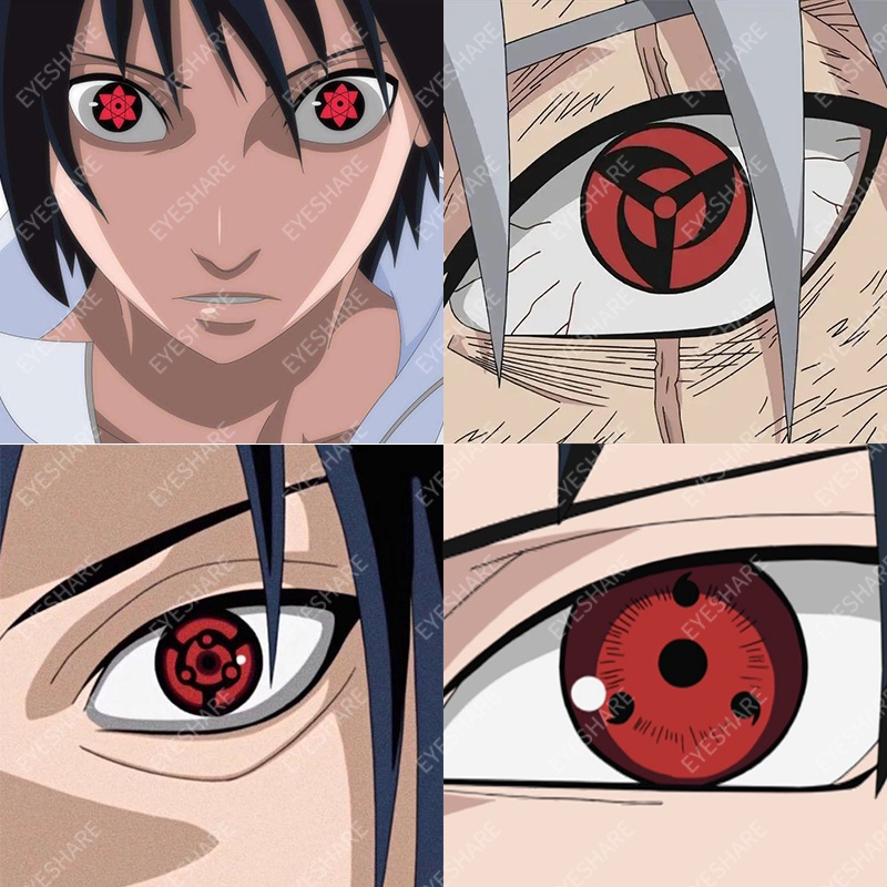 NARUTO Sharingan Series 2 Pzs (1 Par) Lentes De Contacto De Colores/Uso Anual Para Ojos #8