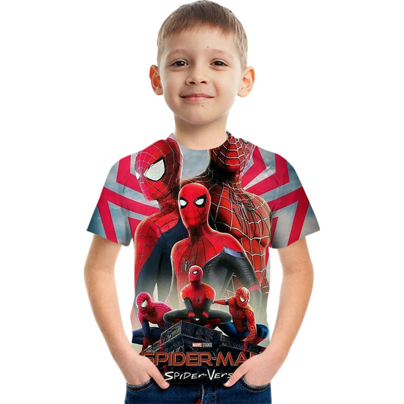 Spiderman Camisa Para Niños Niño Marvel Camiseta Regalo De Cumpleaños  Fiesta De Manga Corta Moda Casual Top Bebé Comodidad Ropa | Shopee Colombia