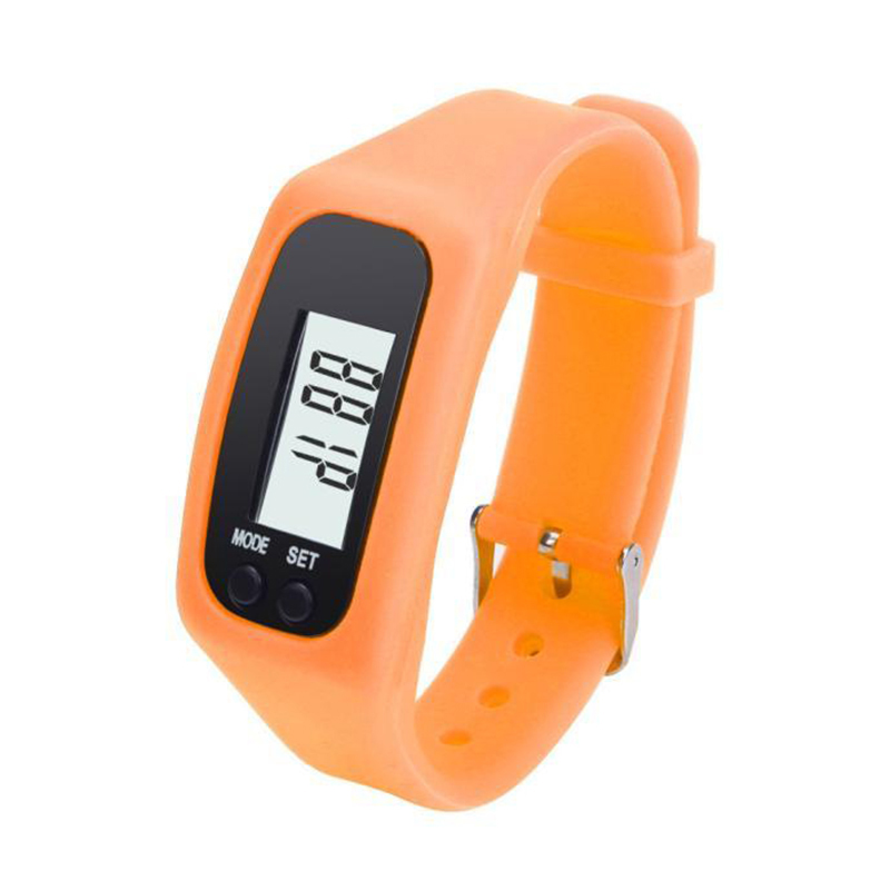 Simply Operation Walking Running Pedometer with Calorie Burning and Steps Counting Coch Fitness Tracker Watch 