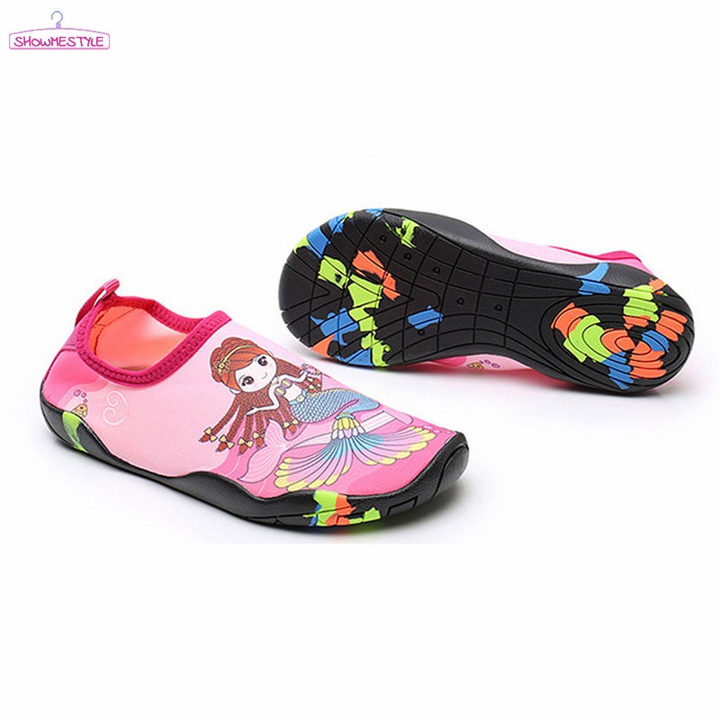 Zapatos de niño Zapatos de Agua de natación Niños Zapatos de niños Descalzo Aqua Calcetines para la Piscina de Playa Surf Yoga 