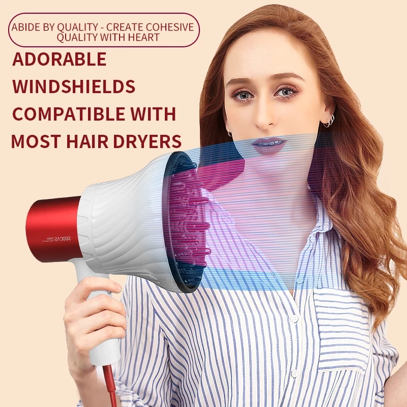 Universal Difusor De Cabello Adaptable Para Secadores De Golpes Con Diseño Giratorio Pelo Rizado Grande Campana De Viento Forma Fija Dispersar #4