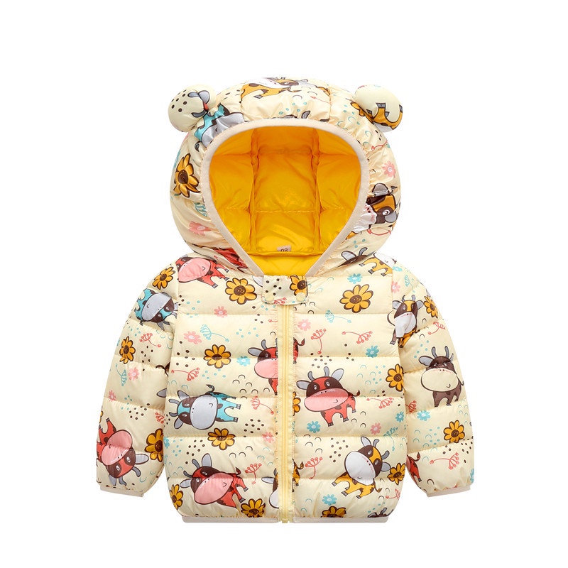 2021 Moda Niñas Con Capucha Niños Chaquetas Abrigos De Dibujos Animados Caliente Chaqueta Abrigo Niño Niña Cremallera Bebé Ropa De | Shopee Colombia