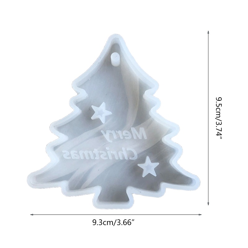 kyri DIY Art Craft Aroma Cera Yeso Arcilla Molde De Árbol De Navidad Campana Alce