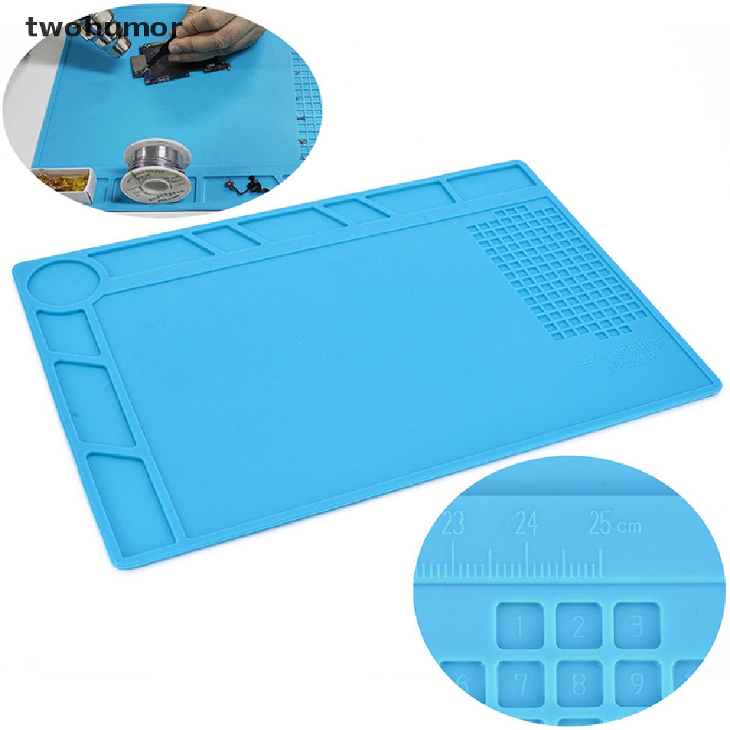 Heat Resistant Tool Pad Mat Multifunction Soldering Station Insulation Silicon 