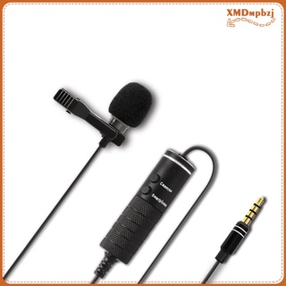 Image of uhf micrófono de solapa de 3,5 mm jack podcast condensador grabación lavalier micrófono
