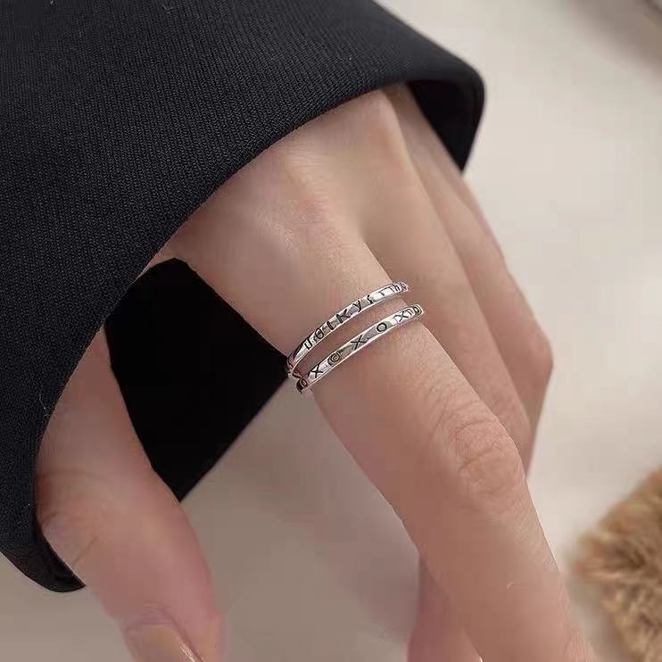 Anillo De De Dedo Abierto Griego De Plata Vintage Para Índice Forever Love | Shopee Colombia