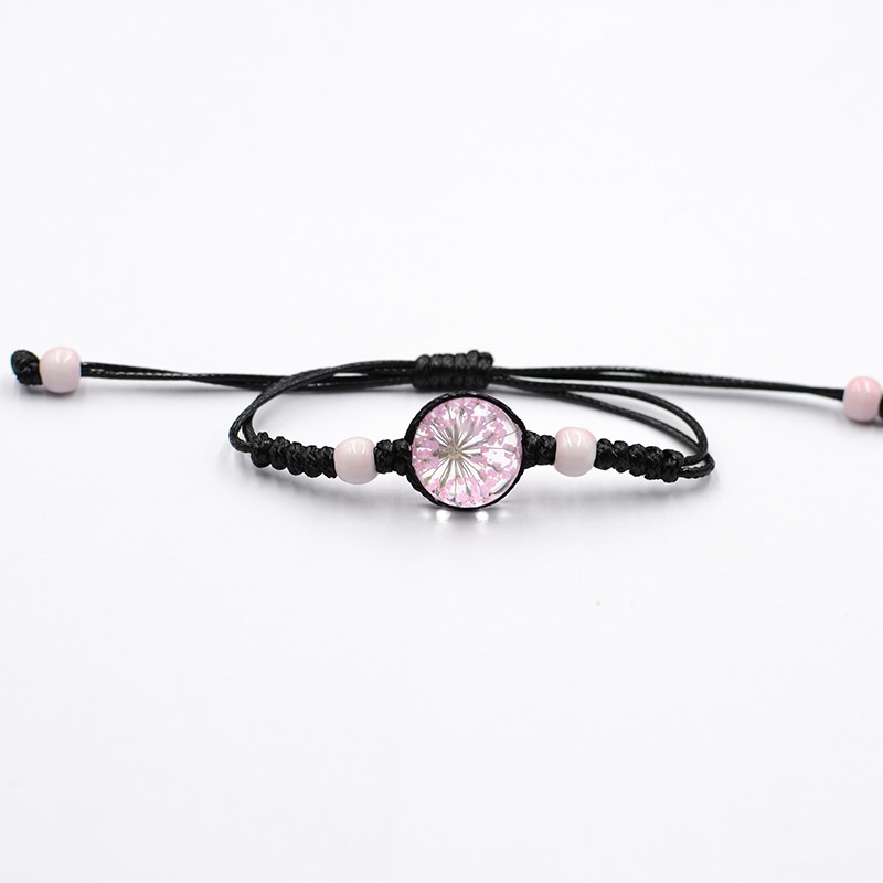 Pulsera De Flores Secas Negras , Diseño De Encaje Estrella , Joyería , Niña  , Tiempo , Tejido | Shopee Colombia