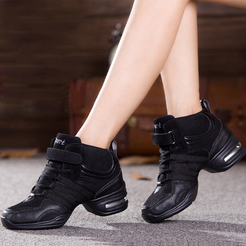 2020 Característica Deportiva Suave Suela De Respiración Zapatos De Baile Zapatillas De Deporte Para La Mujer Práctica Moderna Jazz Descuento Altos #1