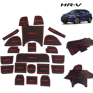 Honda HRV Impermeable Hoja A Prueba De Polvo Mat Posavasos Antideslizante Estera Para HR-V Interior Ranura Accesorios De Coche #7
