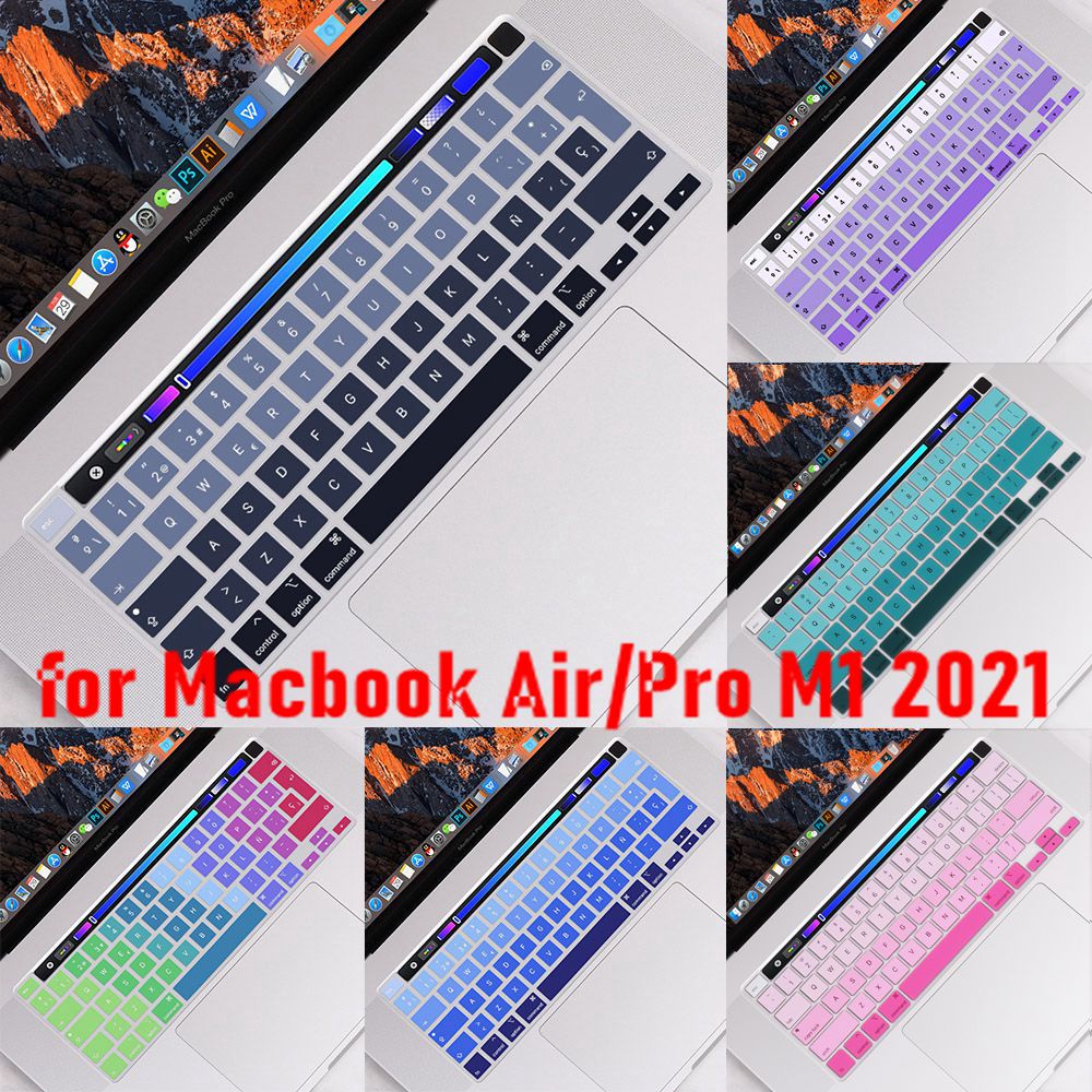 Del teclado ultra fino cubierta de piel Para MacBook Pro Retina13 "15" Air11 " 