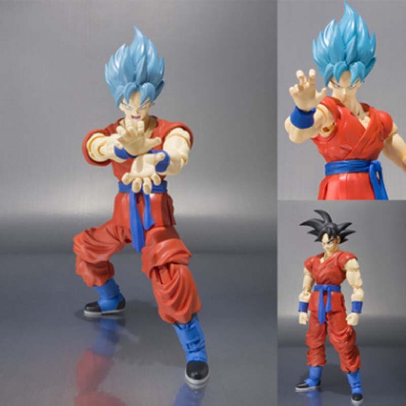 Dragon Ball Super Blue Son Goku Figuras De Acción Kakarotto Saiyan God SS  Modelos De Pelo Azul Juguetes Coleccionables | Shopee Colombia