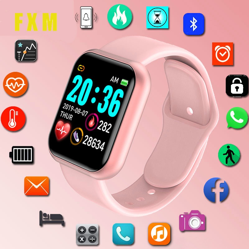 Reloj Inteligente1.44 pulgadas resolución Fitpro Y68 D20 reloj Inteligente  Bluetooth/Rastreador De Fitness Monitor De frecuencia cardiaca a prueba De  agua reloj Inteligente De pulsera Para Ios y Android | Shopee Colombia