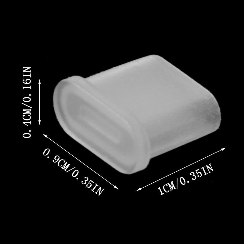 KOK 10PCS Cable De Carga Enchufe De Polvo Protector De La Cubierta Carcasa Tipo C Macho Puerto Cargador Capa Para Samsung Blackberry Huawei Xiaomi Teléfono Android