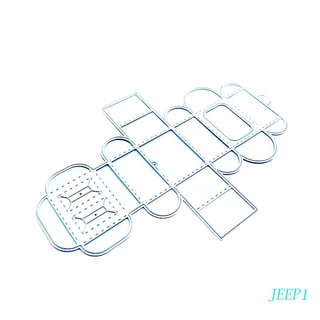 Image of JEEP 3D Hueco Cóncavo Rectángulo Galletas Caja De Metal Troqueles De Corte Plantilla DIY Hecho A Mano Plegable Para El Caso Herramienta De Relieve