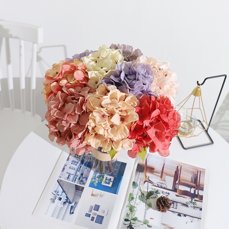 Hortensias Artificiales Flores Para El Hogar Accesorios | Shopee Colombia