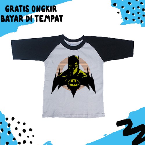 Blues ropa niños niña ropa Reglan BatMan camiseta | Shopee Colombia