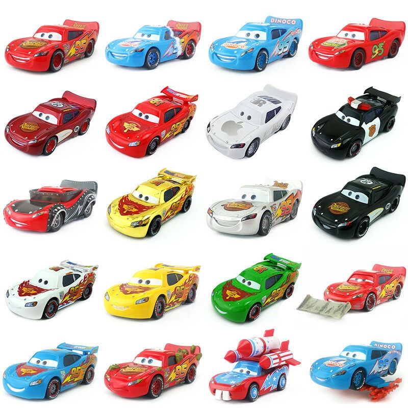 Disney Pixar Cars 2 3 Lightning McQueen Mater Jackson Storm Ramírez 1 : 55 Vehículo Fundido A Presión Aleación De Metal Juguetes Para Niños #4