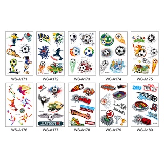 Image of thu nhỏ [Meixing] Listo Stock Impermeable Sudorball Fans Juegos Copa Mundial Club Cara Juego De Pelota Pegatinas De Fútbol Tatuaje #4