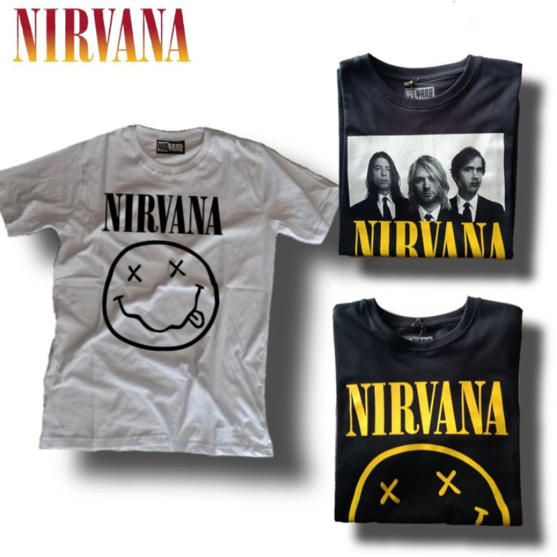 Ropa de hombre/Nirvana banda camisetas/camisas de metal/camisas de  banda/camisas de música/Cool Nirvana camisetas pagar en el sitio algodón  24s serigrafía Plattisol | Shopee Colombia