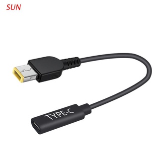 Image of thu nhỏ SUN 15cm 65W USB C PD Tipo Hembra A Cuadrado Punta Delgada Cable De Carga Para Lenovo Thinkpad E440 E450 E550 E560 T430 #0