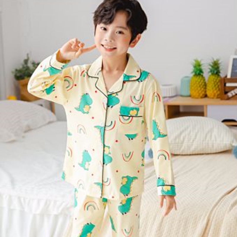 Amlaiworld Conjuntos para niños,Camiseta de Dinosaurio de Dibujos Animados para niños Camisa Tops Pantalones Pijamas Conjunto de Trajes de Dormir 