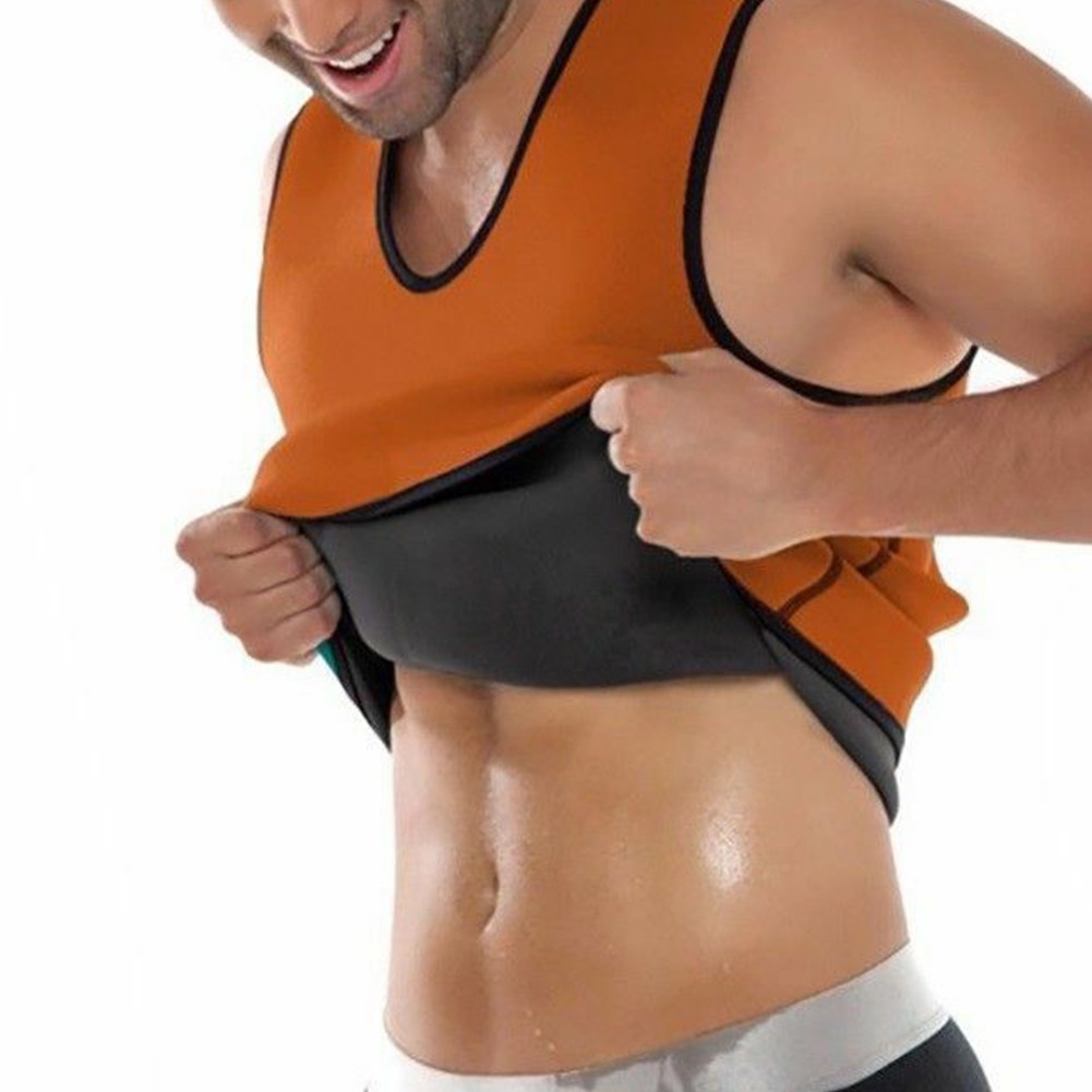 Details about   Men Waist Trainer Vest Sauna Shirt for Weight Loss Slimming Body Shaper Tank Top 