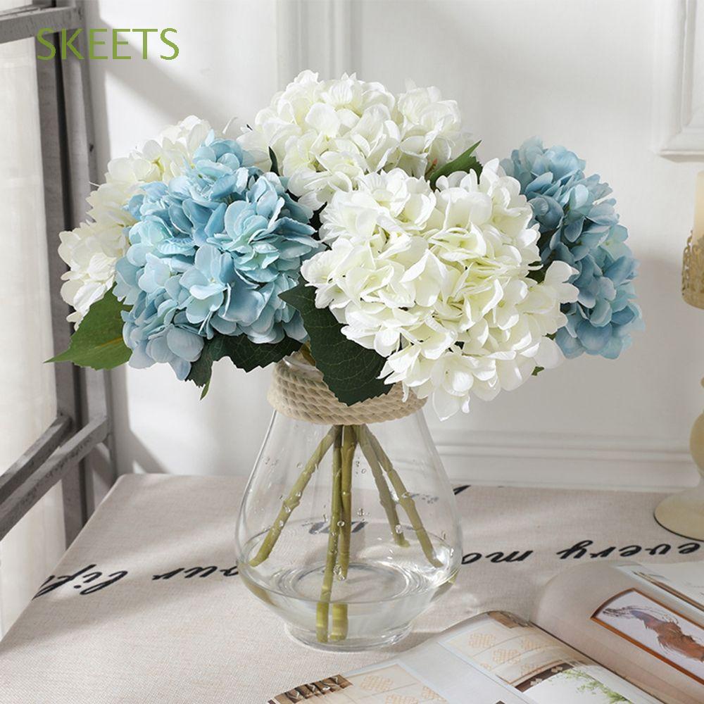 SKEETS DIY Artificial Hydrangea Fake Plants Home Decorations Artificial  Flowers Wedding Decoration Flower Branches Simulation with Leaves Bridal  Bouquet Flores Party Ornaments/Multicolor | Shopee Colombia