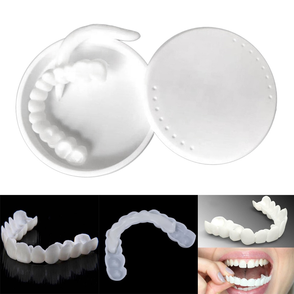 Image of carillas dentales postizas/dentaduras dentales postizas/cubierta falsa de silicón #5