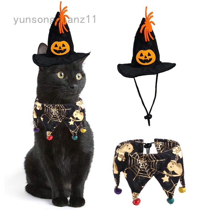 halloween gato asistente de mascotas disfraz de gatos pequeños perros ropa  traje de bruja capa con sombreros mascotas disfraz ropa para gatito  cachorro para cumpleaños cosplay halloween eve fiesta | Shopee Colombia