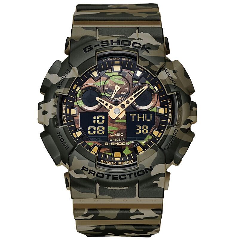X9SK : Venta Caliente : Reloj Casio G-Shock GA100 Para Hombre , Relojes Deportivos , Verde Ejército , GA-100CM-5A2022 #2
