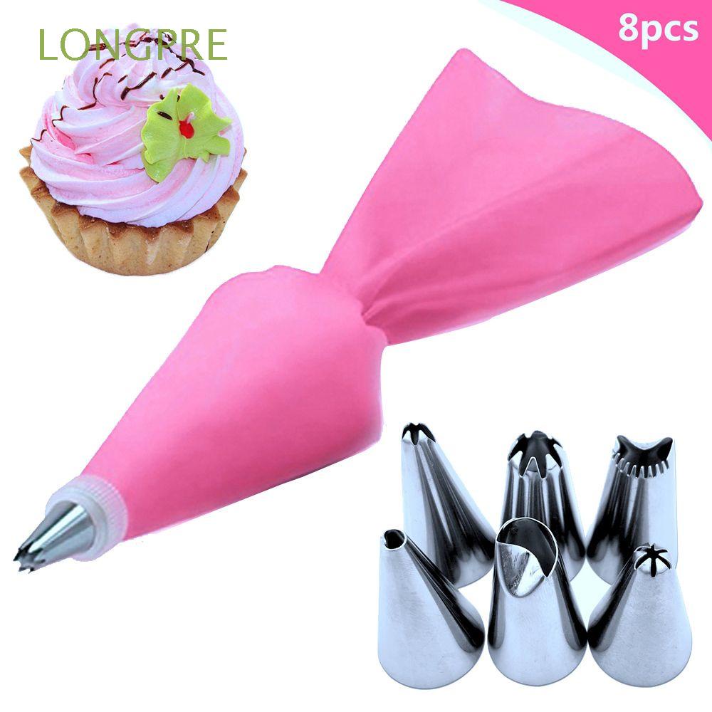 Silicone Icing Piping Cream Pastry Bag Nozzle Cake Decorating Baking Kit W 