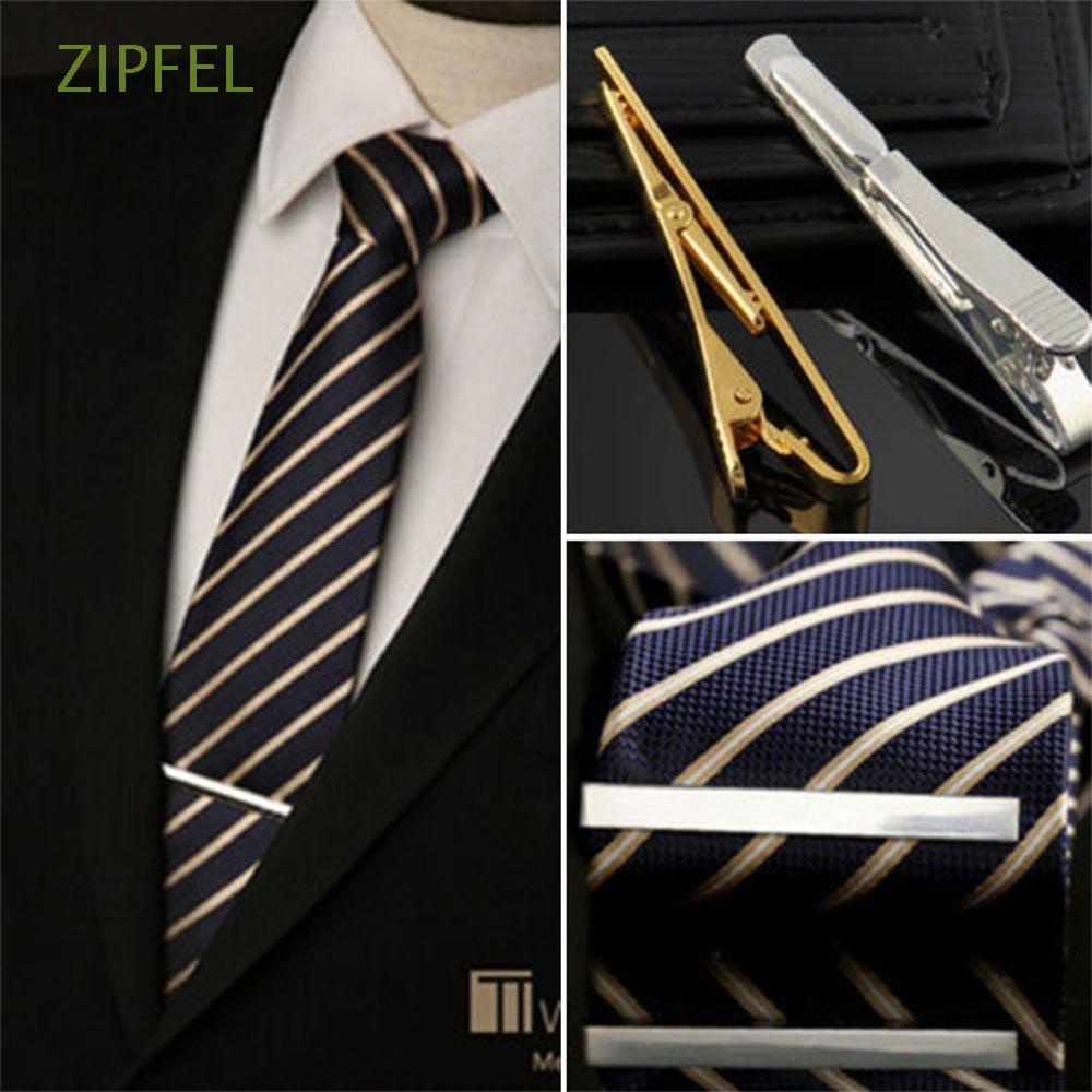 Para Hombres Plata Metal Clip de Corbata Corbata Pin Broche De Negocios Traje de abrazadera de barra Accesorios