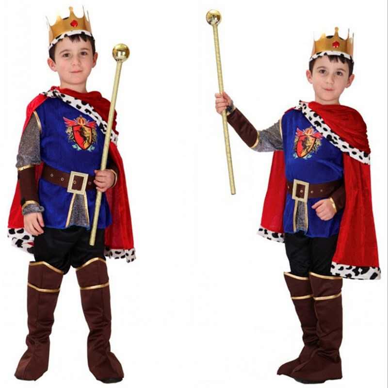 Disfraz Encantador De Niños Príncipe Medieval Noble Rey Cosplay Trajes Ropa  De Halloween | Shopee Colombia