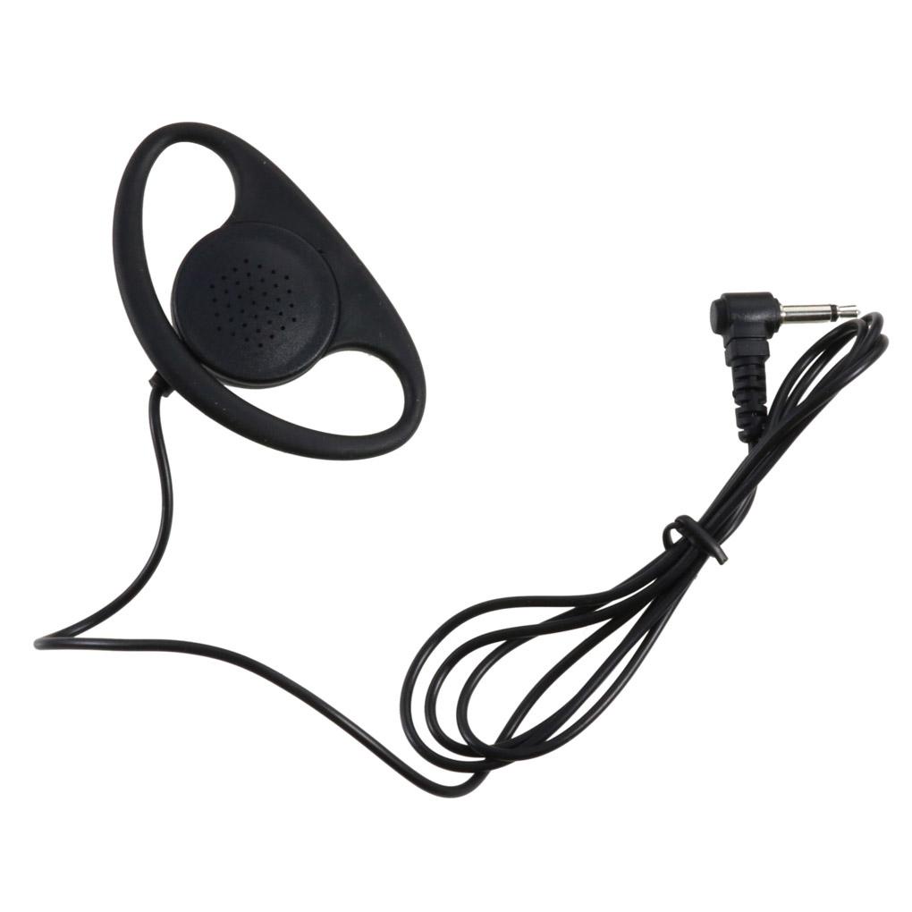 Image of [Coco] 3 5 Mm En Forma De D Walkie Talkie Escuchar Auricular Presenta Auriculares Con Micrófono Portátil Hogar MP3 #0