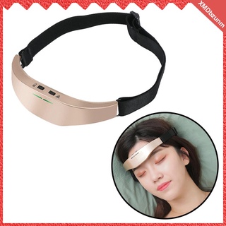 Image of masajeador de cabeza eléctrico dispositivo de tratamiento de ayuda al sueño migraña para dormir dorado