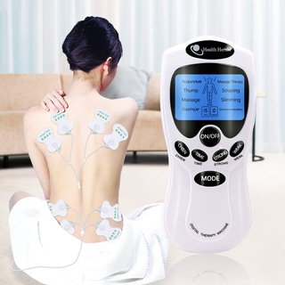 Image of Salorie English keys Care eléctrico Tens acupuntura masajeador de cuerpo completo máquina de terapia Digital +8 almohadillas para cuello trasero