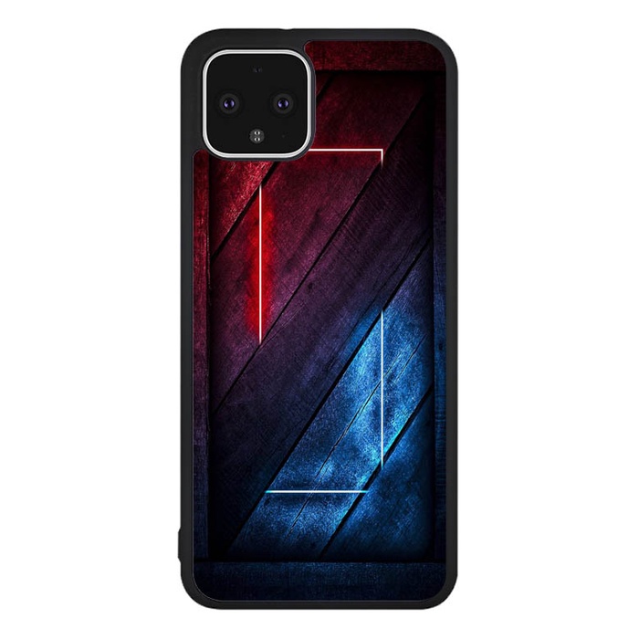 Google Pixel 1, 2, 3, 3a, 4, 4a, 5 XL, 5a, 6 Pro, 6 Pro rojo y azul X02401 funda blanda #2