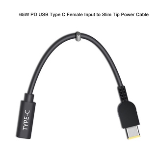 Image of thu nhỏ SUN 15cm 65W USB C PD Tipo Hembra A Cuadrado Punta Delgada Cable De Carga Para Lenovo Thinkpad E440 E450 E550 E560 T430 #6