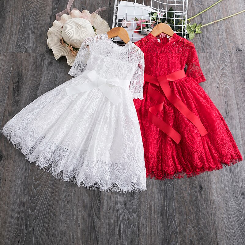 Vestido rojo Para niñas Para año nuevo niños Primavera vacaciones casuales  ropa De pareja Bordado boda niñas Vestido De Princesa Vestidos De fiesta De  cumpleaños | Shopee Colombia