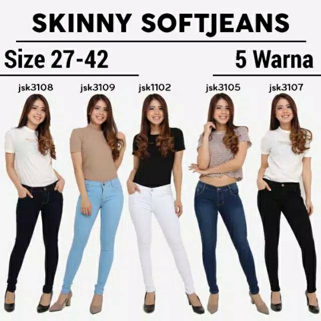 Destello Empleado Gastos JSK [talla 27-42] pantalones mujer largo Skinny Jeans Pencil Denim niñas  JUMBO talla grande | Shopee Colombia
