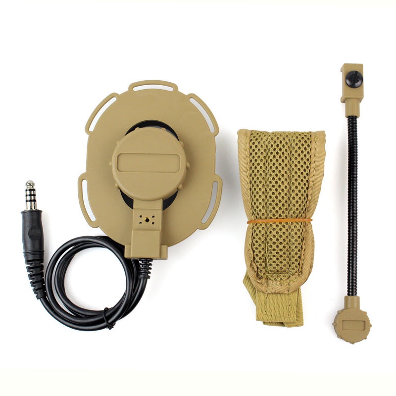 Caza Al Aire Libre Z Tactical Bowman Elite II Auriculares III CS Uso Para PTT Micrófono Portátil Radio Walkie Talkie Amarillo