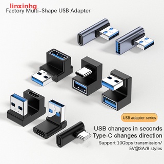 Image of linxinhg USB-A Adaptador De Teléfono Móvil 90 Grados C Ángulo Recto 3.0 Macho Tipo Conenctor Ordenador Disco Nuevo