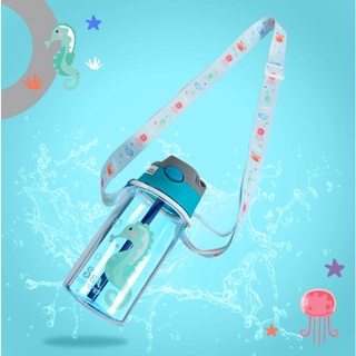 con capacidad para 600 ml Smiggle Super botella de agua rellenable en silicona enrollable para niñas y niños Sin BPA 