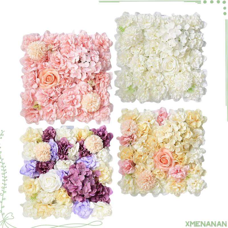 Xmenanan] Panel De Pared De Flores Artificiales De 15 Pulgadas X , Rosa De  Seda Para Decoración De Boda , Fiesta | Shopee Colombia