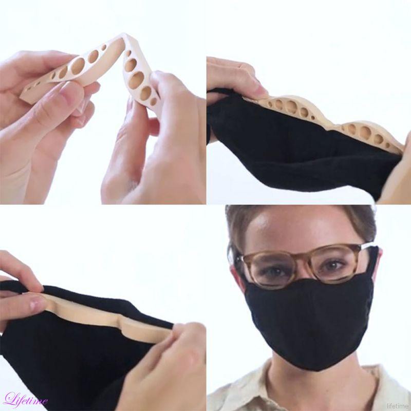 5pcs anti niebla nariz puente protección suave y cómoda protección autoadhesiva de silicona para evitar que las gafas de ojos se empañen 