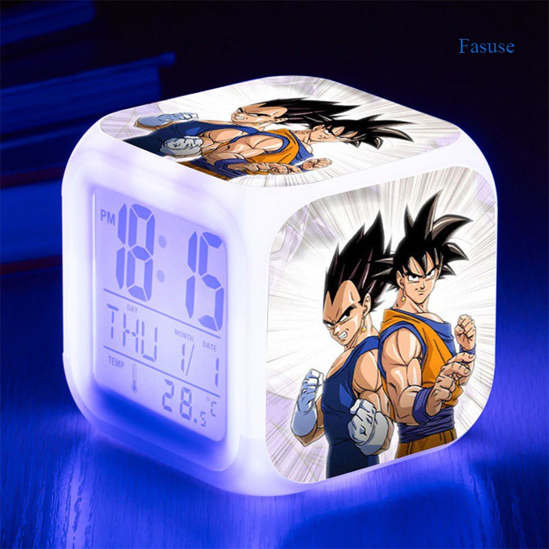 Anime Dragon Ball LED Despertador De Dibujos Animados Reloj Son Goku  Kakarotto Luminoso Luz Nocturna | Shopee Colombia