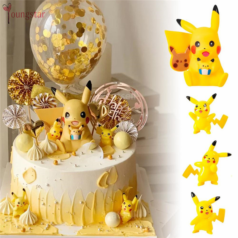 Adornos De Pastel YS Pikachu Pokemon Cake Topper Anime Tema Fiesta De  Cumpleaños Decoración De Tartas | Shopee Colombia